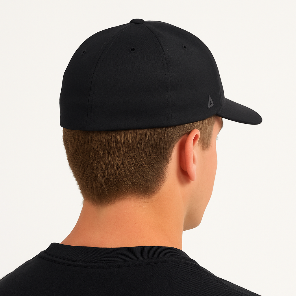 JMJ embroidered black sports hat L/XL