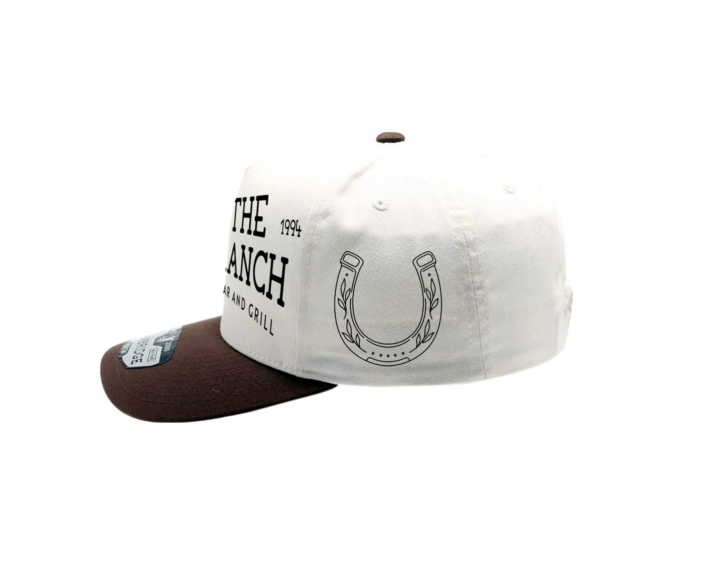 Ranch embroidered snap back western cap