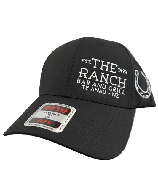 The Ranch embroidered black sports hat L/XL
