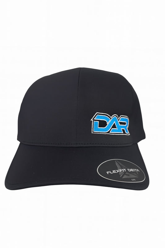 DAR embroidery black flex fit hat (L/XL) - not adjustable